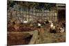 Mariano Fortuny Marsal / 'Farmyard', 1869, Spanish School, Canvas, 38 cm x 46 cm, P04327.-MARIA FORTUNY-Mounted Poster