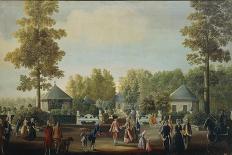 Small Square in Prince's Garden at Aranjuez Castle South of Madrid-Mariano Ramon Sanchez-Giclee Print