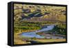 Marias River State Park in Spring Near Shelby, Montana, Usa-Chuck Haney-Framed Stretched Canvas