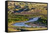 Marias River State Park in Spring Near Shelby, Montana, Usa-Chuck Haney-Framed Stretched Canvas