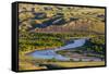 Marias River State Park in Spring Near Shelby, Montana, Usa-Chuck Haney-Framed Stretched Canvas