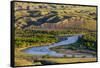 Marias River State Park in Spring Near Shelby, Montana, Usa-Chuck Haney-Framed Stretched Canvas