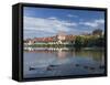 Maribor and River Drava, Slovenia, Europe-Lawrence Graham-Framed Stretched Canvas