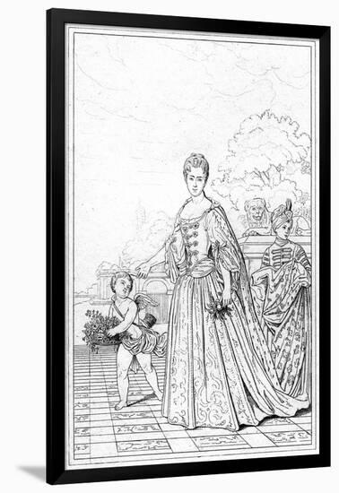 Marie Adelaide of Savoy, Duchess of Bourgogne, C17th Century-null-Framed Giclee Print