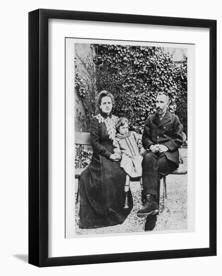 Marie and Pierre Curie, Physicists, 1904-null-Framed Giclee Print