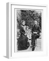 Marie and Pierre Curie, Physicists, 1904-null-Framed Giclee Print