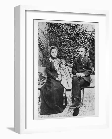 Marie and Pierre Curie, Physicists, 1904-null-Framed Giclee Print