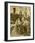 Marie and Pierre Curie the Two Scientists Set out on a Sunday Afternoon Cycle Ride-null-Framed Photographic Print