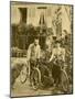 Marie and Pierre Curie the Two Scientists Set out on a Sunday Afternoon Cycle Ride-null-Mounted Photographic Print