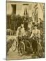 Marie and Pierre Curie the Two Scientists Set out on a Sunday Afternoon Cycle Ride-null-Mounted Photographic Print