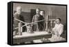 Marie and Pierre Curie-null-Framed Stretched Canvas