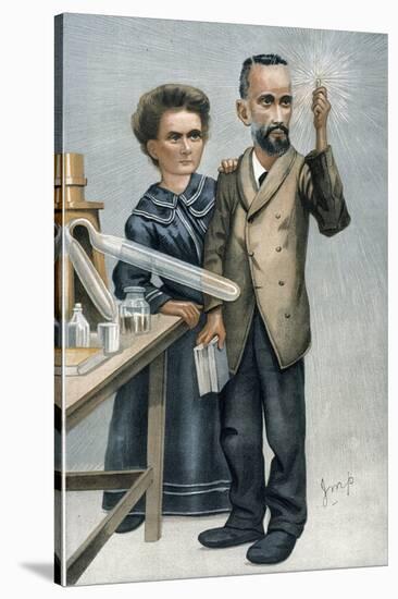 Marie And Pierre Curie-null-Stretched Canvas