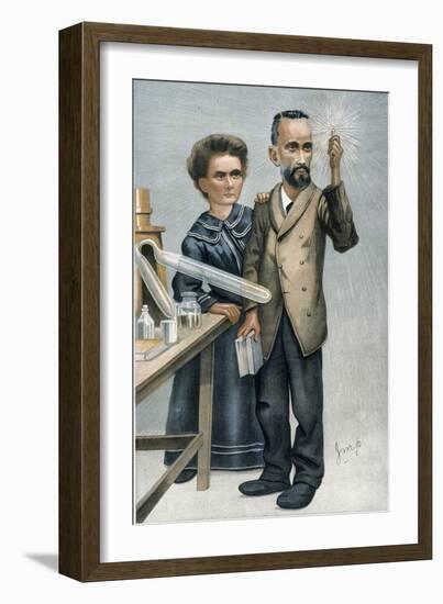 Marie And Pierre Curie-null-Framed Giclee Print