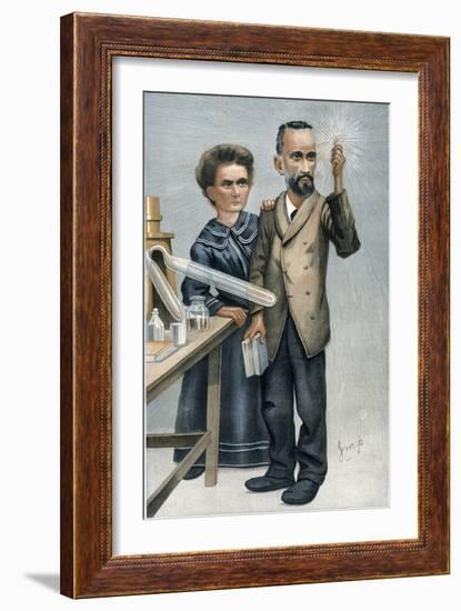 Marie And Pierre Curie-null-Framed Giclee Print