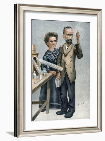 Marie And Pierre Curie-null-Framed Giclee Print