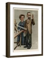 Marie and Pierre Curie-null-Framed Art Print