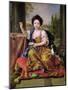 Marie-Anne De Bourbon (1666-1739) Mademoiselle De Blois, Blowing Soap Bubbles-Pierre Mignard-Mounted Giclee Print