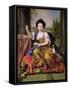 Marie-Anne De Bourbon (1666-1739) Mademoiselle De Blois, Blowing Soap Bubbles-Pierre Mignard-Framed Stretched Canvas