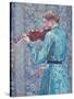 Marie-Anne Weber Playing the Violin, 1903-Theo van Rysselberghe-Stretched Canvas