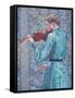 Marie-Anne Weber Playing the Violin, 1903-Theo van Rysselberghe-Framed Stretched Canvas