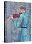 Marie-Anne Weber Playing the Violin, 1903-Theo van Rysselberghe-Stretched Canvas