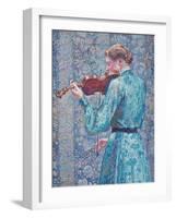 Marie-Anne Weber Playing the Violin, 1903-Theo van Rysselberghe-Framed Giclee Print