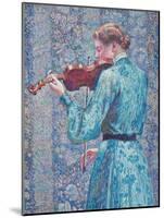 Marie-Anne Weber Playing the Violin, 1903-Theo van Rysselberghe-Mounted Premium Giclee Print
