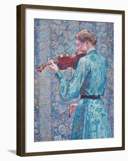 Marie-Anne Weber Playing the Violin, 1903-Theo van Rysselberghe-Framed Giclee Print