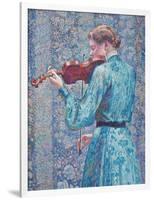 Marie-Anne Weber Playing the Violin, 1903-Theo van Rysselberghe-Framed Giclee Print