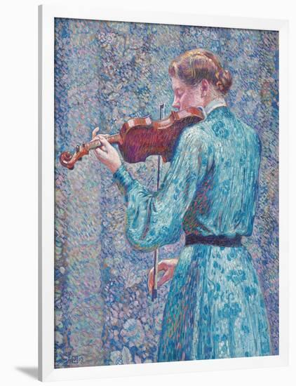 Marie-Anne Weber Playing the Violin, 1903-Theo van Rysselberghe-Framed Giclee Print