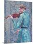 Marie-Anne Weber Playing the Violin, 1903-Theo van Rysselberghe-Mounted Giclee Print