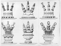 Designs for Food Decoration, from "Le Maitre D'Hotel Francais"-Marie Antoine Careme-Stretched Canvas