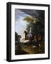 Marie-Antoinette (1755-179) Hunting with Dogs-Louis-Auguste Brun de Versoix-Framed Giclee Print