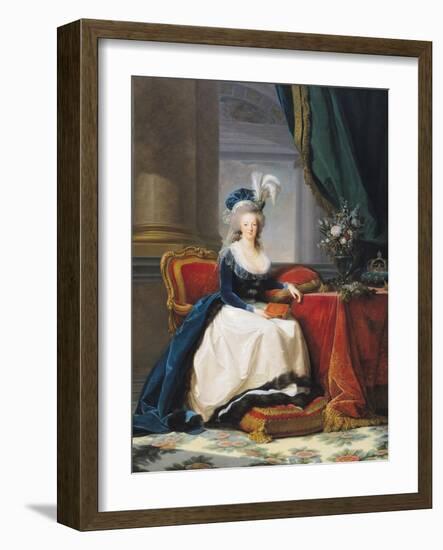 Marie-Antoinette (1755-93) 1788-Elisabeth Louise Vigee-LeBrun-Framed Giclee Print