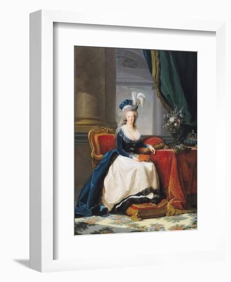 Marie-Antoinette (1755-93) 1788-Elisabeth Louise Vigee-LeBrun-Framed Giclee Print