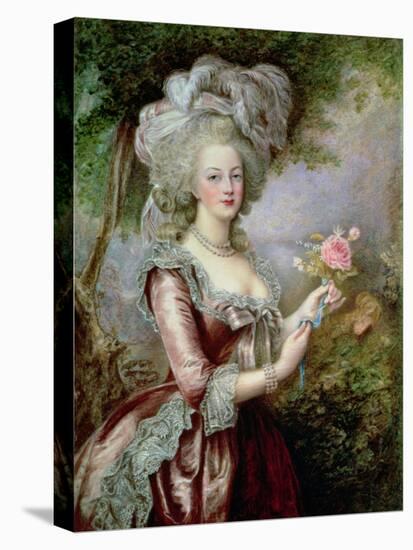 Marie Antoinette (1755-93) after Vigee-Lebrun-Louise Campbell Clay-Stretched Canvas