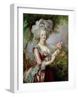 Marie Antoinette (1755-93) after Vigee-Lebrun-Louise Campbell Clay-Framed Giclee Print