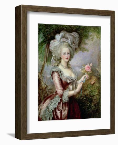 Marie Antoinette (1755-93) after Vigee-Lebrun-Louise Campbell Clay-Framed Giclee Print