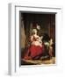 Marie-Antoinette (1755-93) and Her Four Children, 1787-Elisabeth Louise Vigee-LeBrun-Framed Premium Giclee Print