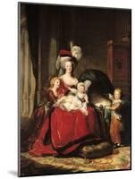 Marie-Antoinette (1755-93) and Her Four Children, 1787-Elisabeth Louise Vigee-LeBrun-Mounted Giclee Print