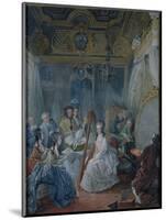 Marie Antoinette (1755-93) in Her Chamber at Versailles in 1777-Jacques Fabien Gautier d'Agoty-Mounted Giclee Print