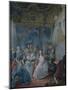 Marie Antoinette (1755-93) in Her Chamber at Versailles in 1777-Jacques Fabien Gautier d'Agoty-Mounted Giclee Print