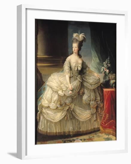 Marie Antoinette (1755-93) Queen of France, 1779-Elisabeth Louise Vigee-LeBrun-Framed Giclee Print