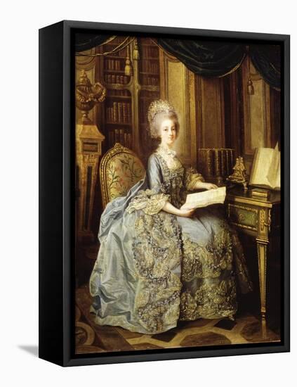 Marie Antoinette, 1755-93 Queen of France, as Dauphine-Lié-Louis Perin-Salbreux-Framed Stretched Canvas