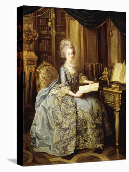 Marie Antoinette, 1755-93 Queen of France, as Dauphine-Lié-Louis Perin-Salbreux-Stretched Canvas