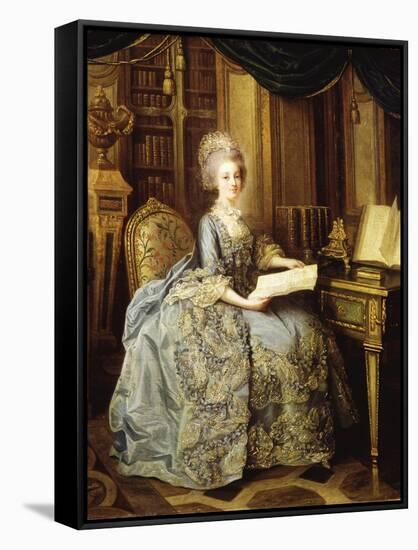 Marie Antoinette, 1755-93 Queen of France, as Dauphine-Lié-Louis Perin-Salbreux-Framed Stretched Canvas