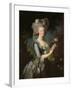 Marie Antoinette (1755-93) with a Rose, 1783-Elisabeth Louise Vigee-LeBrun-Framed Giclee Print