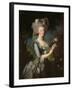 Marie Antoinette (1755-93) with a Rose, 1783-Elisabeth Louise Vigee-LeBrun-Framed Giclee Print