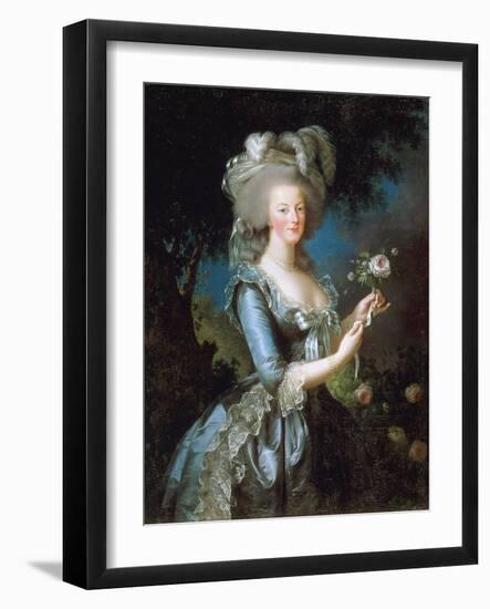 Marie Antoinette À La Rose, 1783-Marie Louise Elisabeth Vigee-Lebrun-Framed Giclee Print