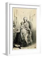 Marie Antoinette and Dauph-null-Framed Art Print